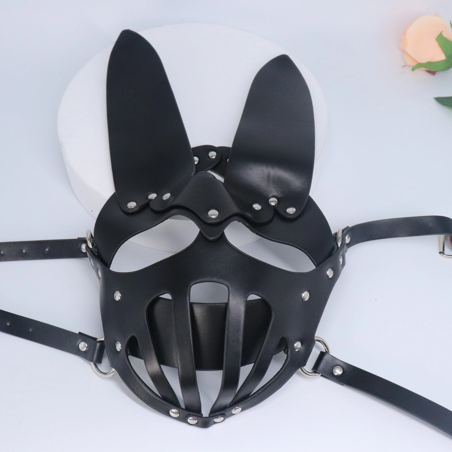 Toys For Woman Mask PU Leather Halloween Party Mask Costume Slave For Women Cosplay Games