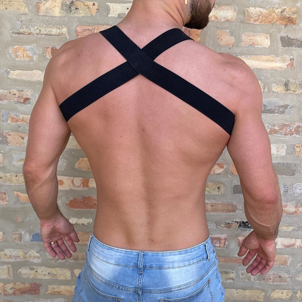 Men Harness Belts Gay Clothing for Rave ual Elasticit Chest Adjustable Gay Body Cage Harness Lingerie