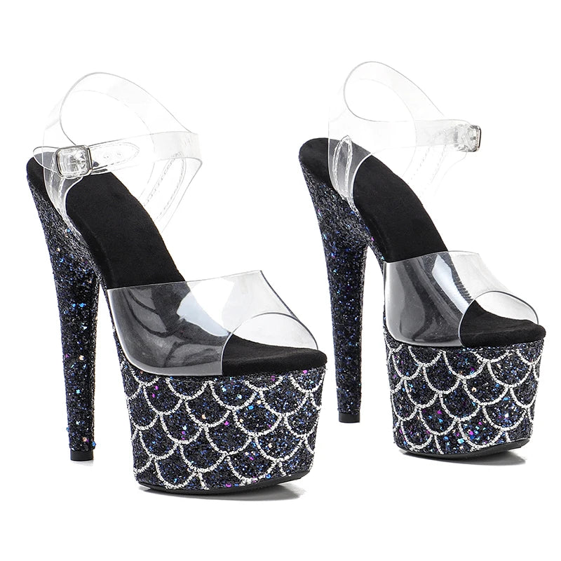17CM/7Inch Women's Platform Sandals party High Heels Shoes Pole Dancing Shoes