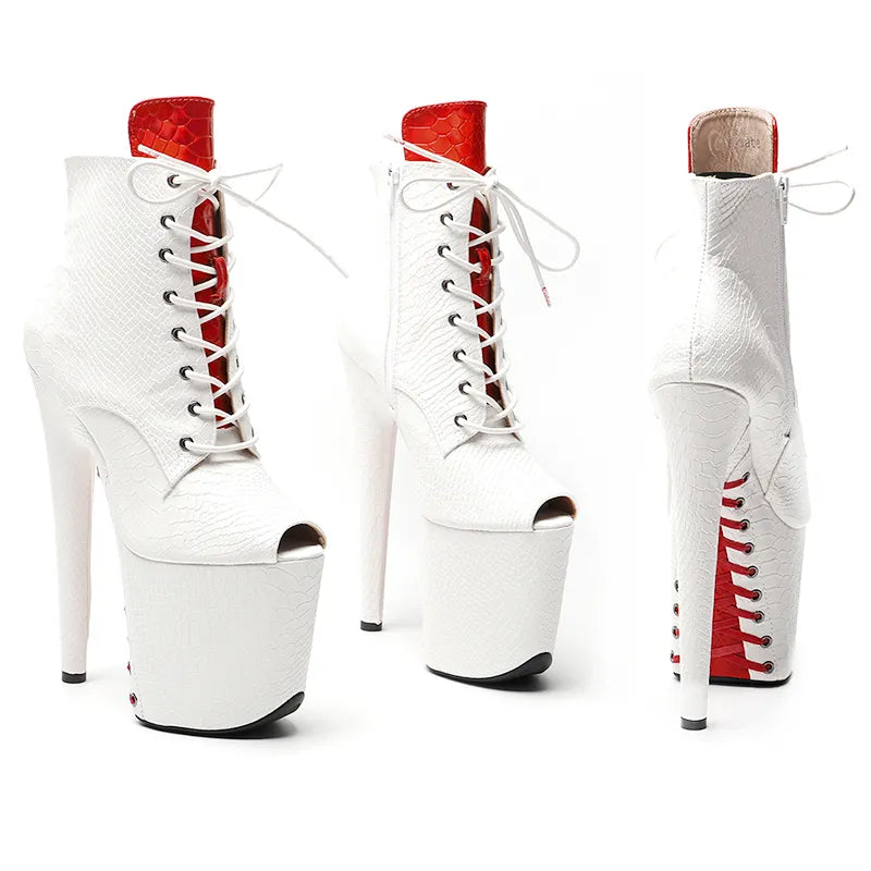 20CM/8inches Pole dancing shoes High Heel platform boot Ankle Boots y Stripper Shoes women boots 2B