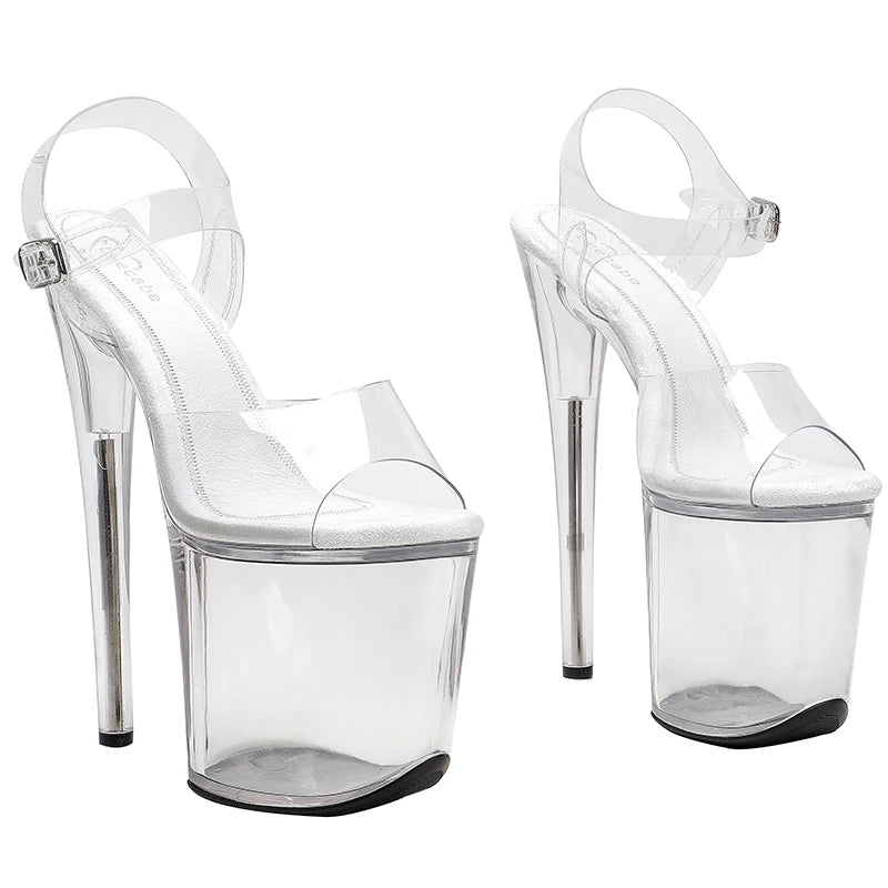 8Inch/20cm PVC upper Women's Platform Sandals party High Heels Shoes Pole Dance Shoes