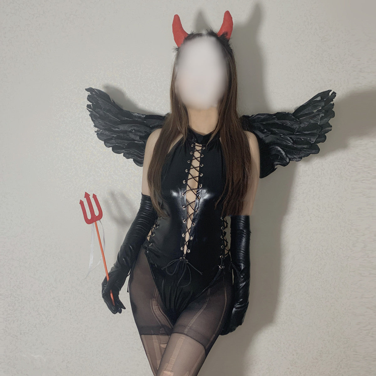 Ensemble uniforme de body licou en forme de diable