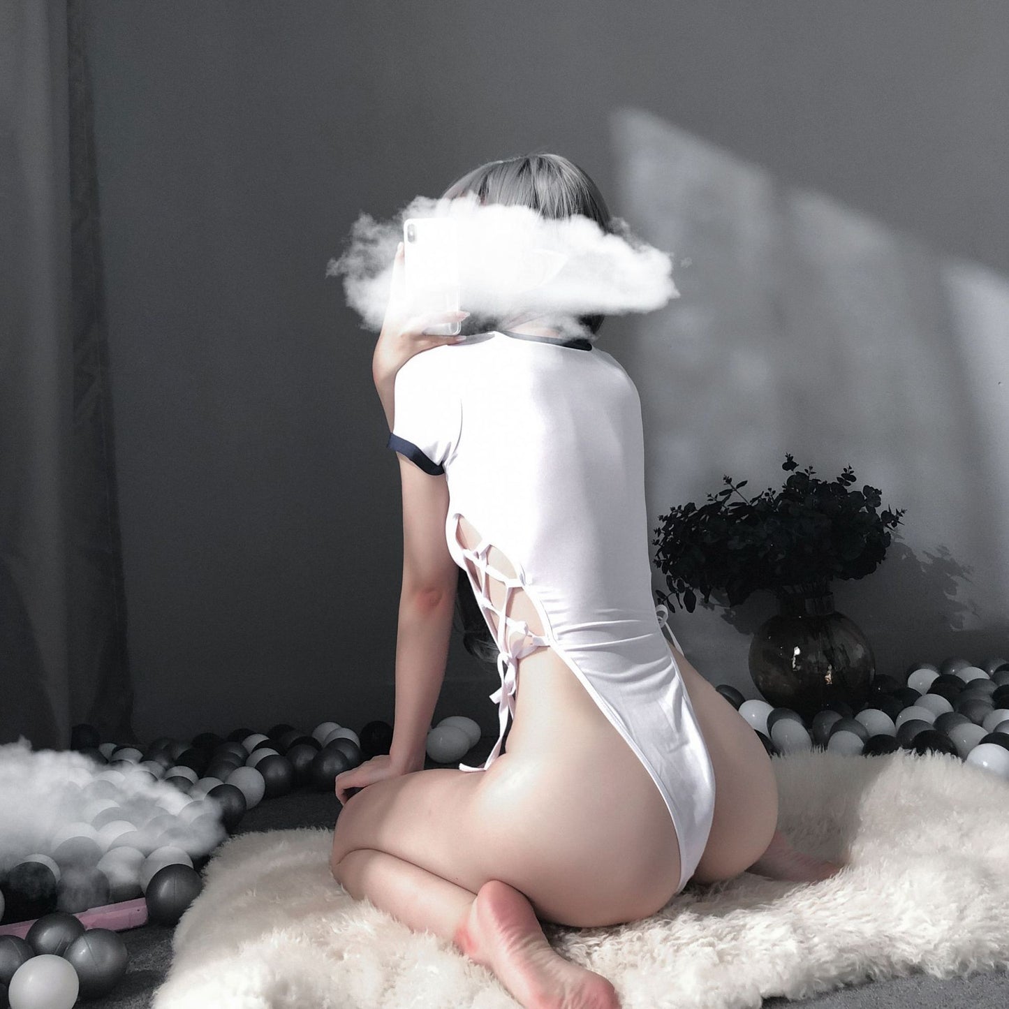 Body simple à nouer sur le côté pour femme