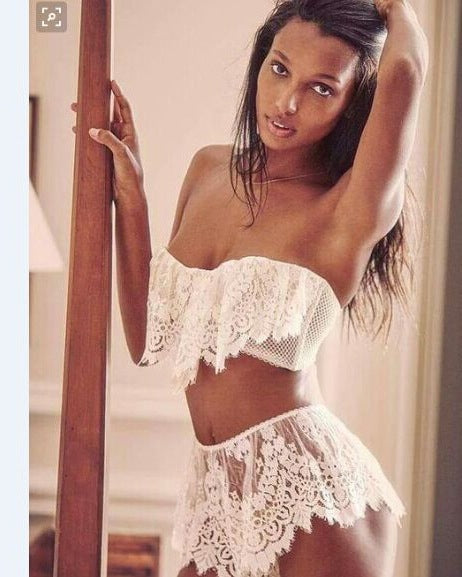 Lingerie Femme Vêtements De Nuit Babydoll Dentelle Soutien-Gorge Robe G-string