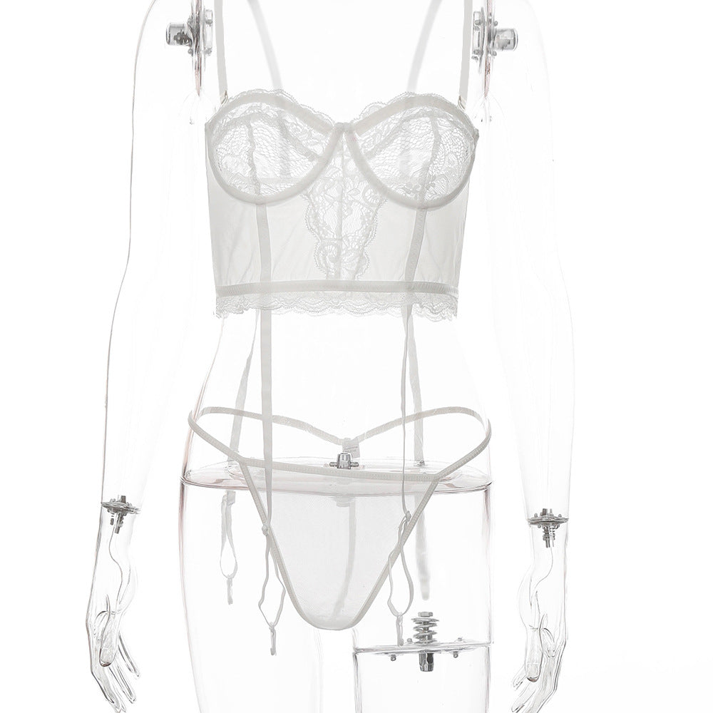 Costume de lingerie sexy en dentelle européenne et américaine pour femmes