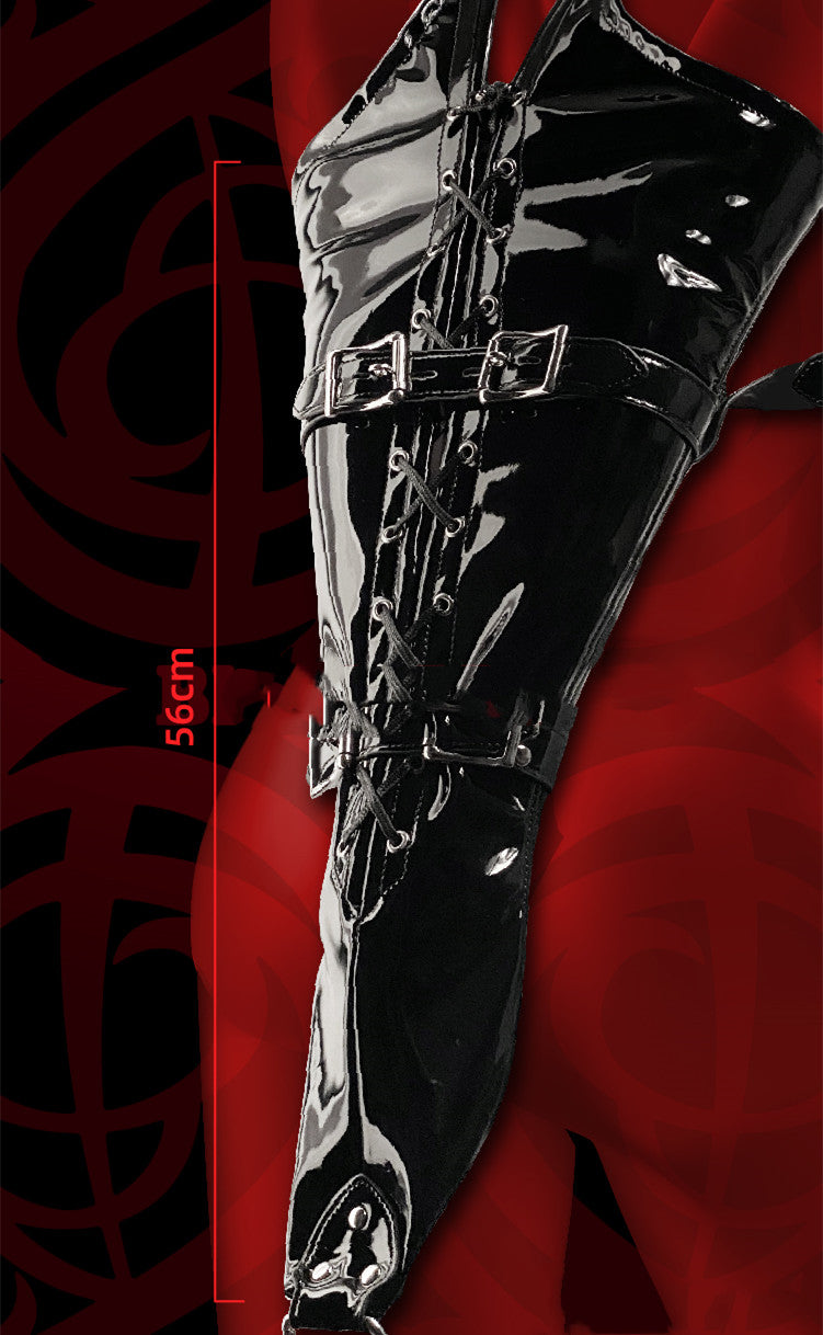 Lacquer Leather Single Glove Binding