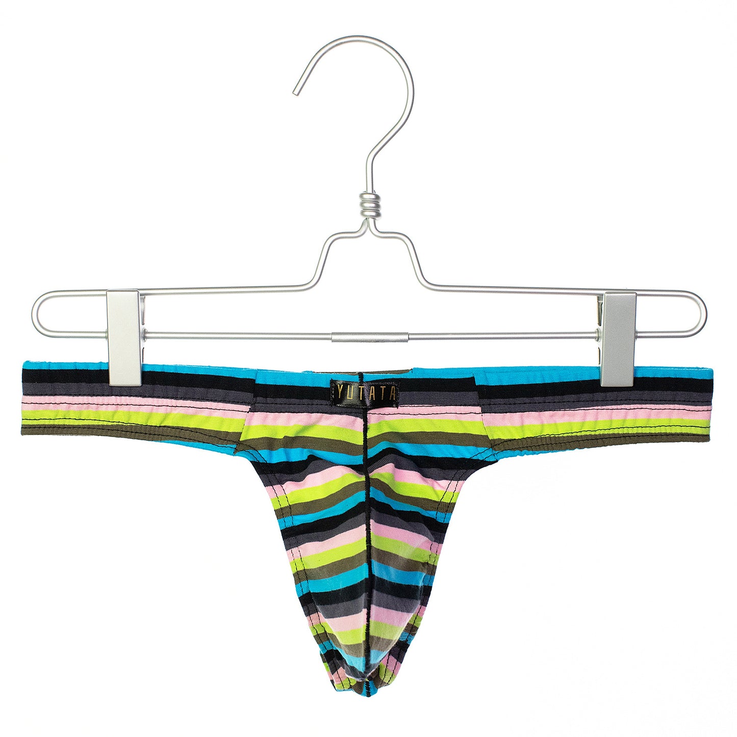 Colored Cotton Striped Bag Men's Low Waist Underwear