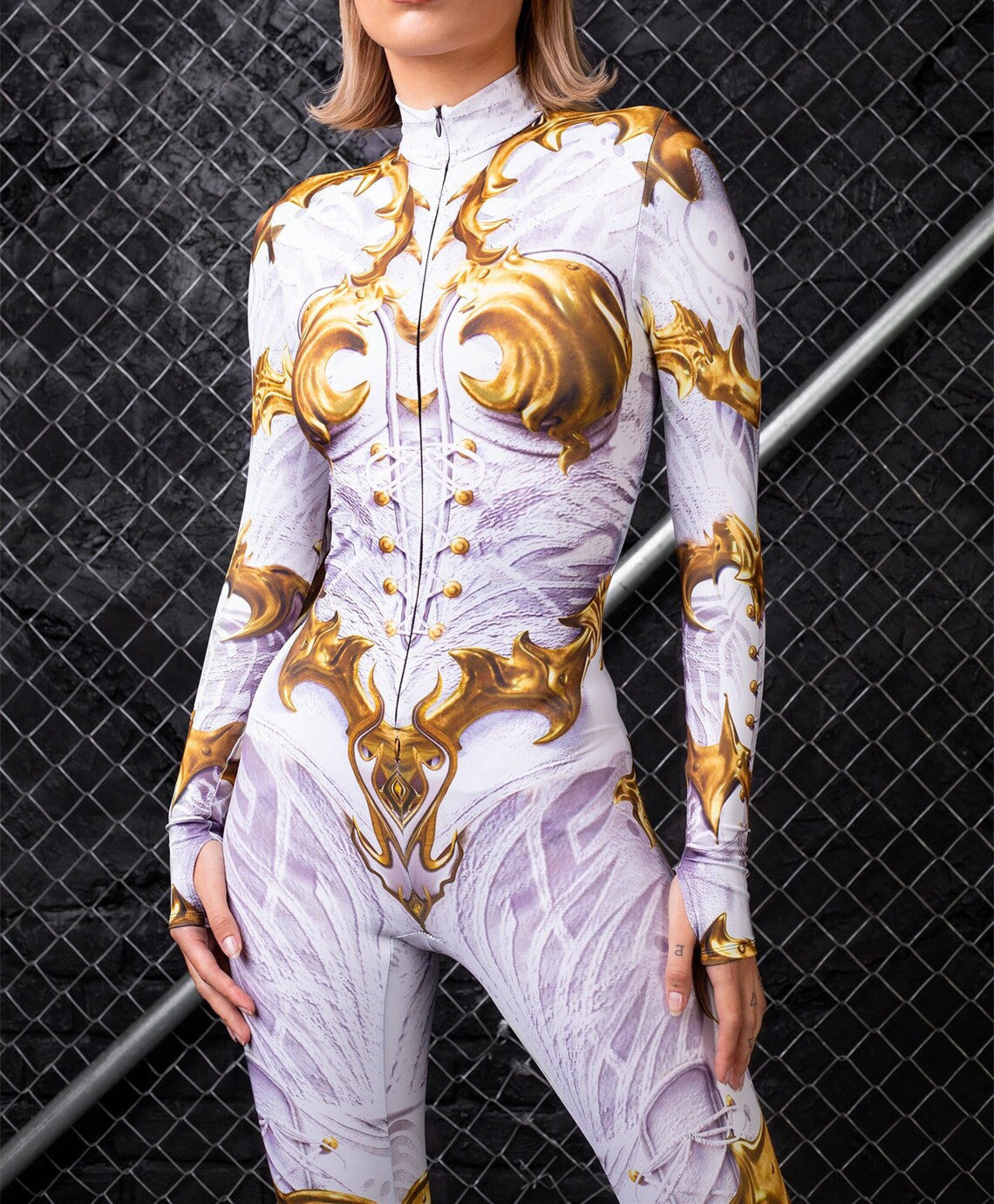 European And American Halloween Slim One-piece Tights 3D Digital Printing Cosplay Play