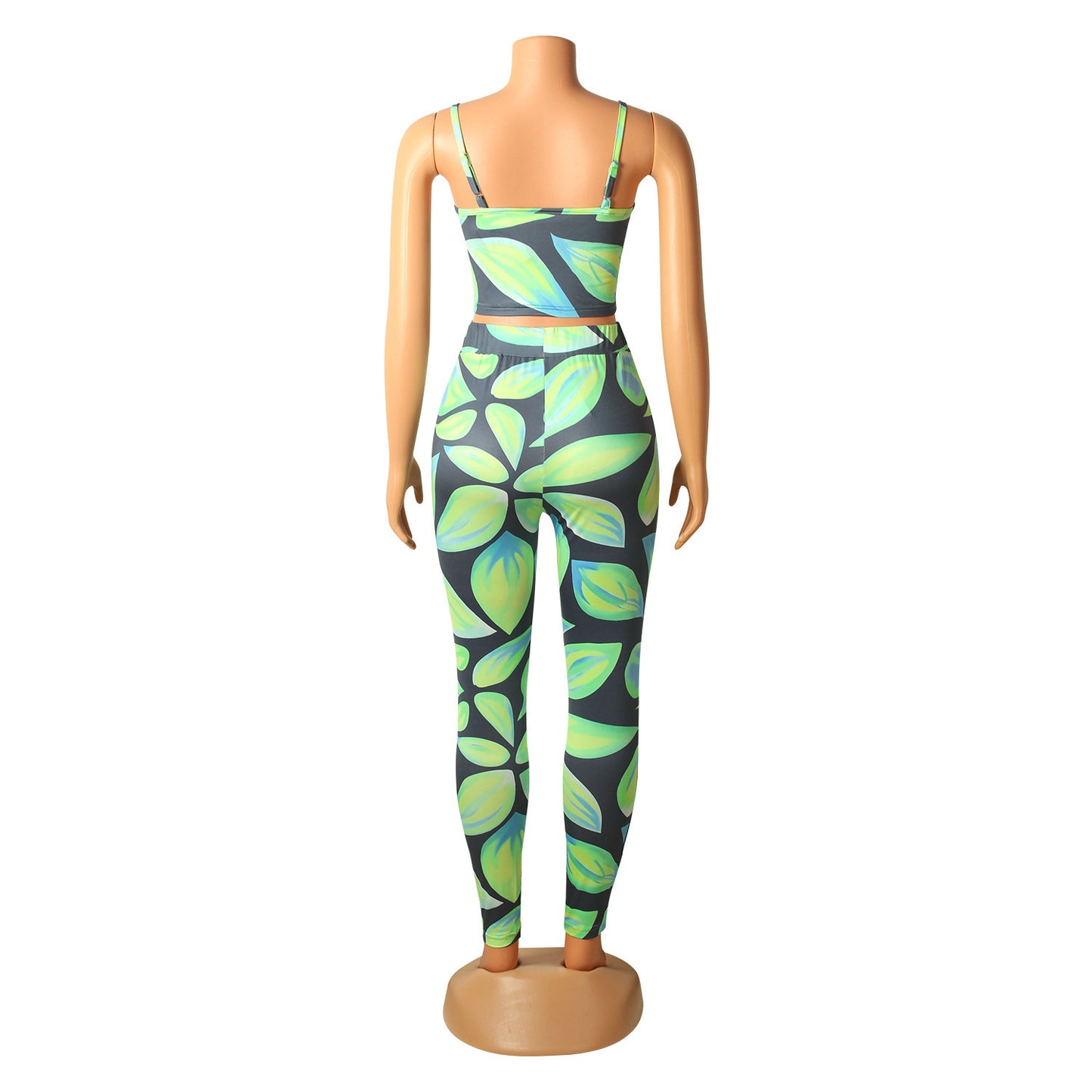 Ladies Digital Printed Sexy Two-Piece Strap Set