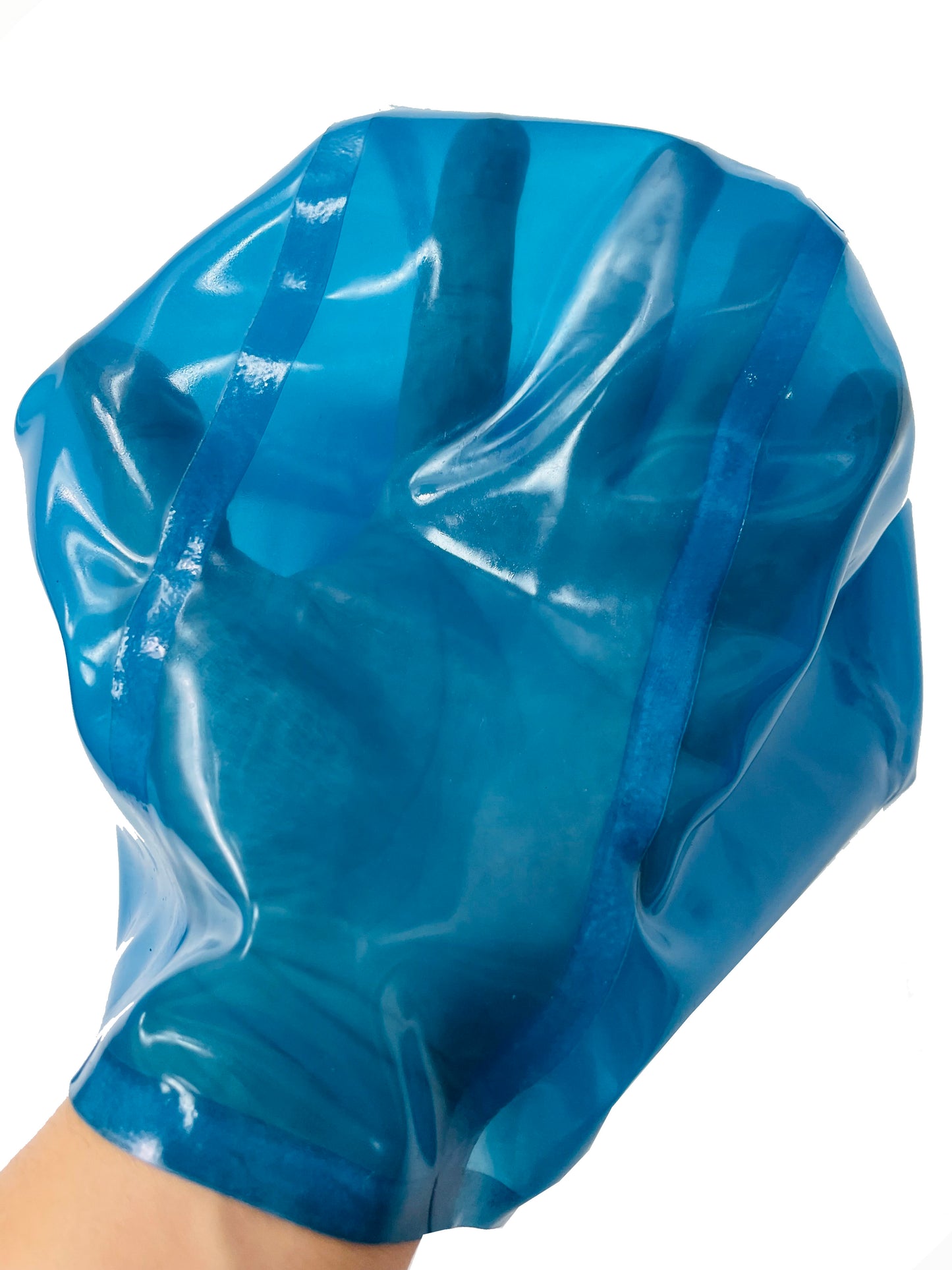 All-pack Zipper Free Latex Head Cover Breath Control All-pack