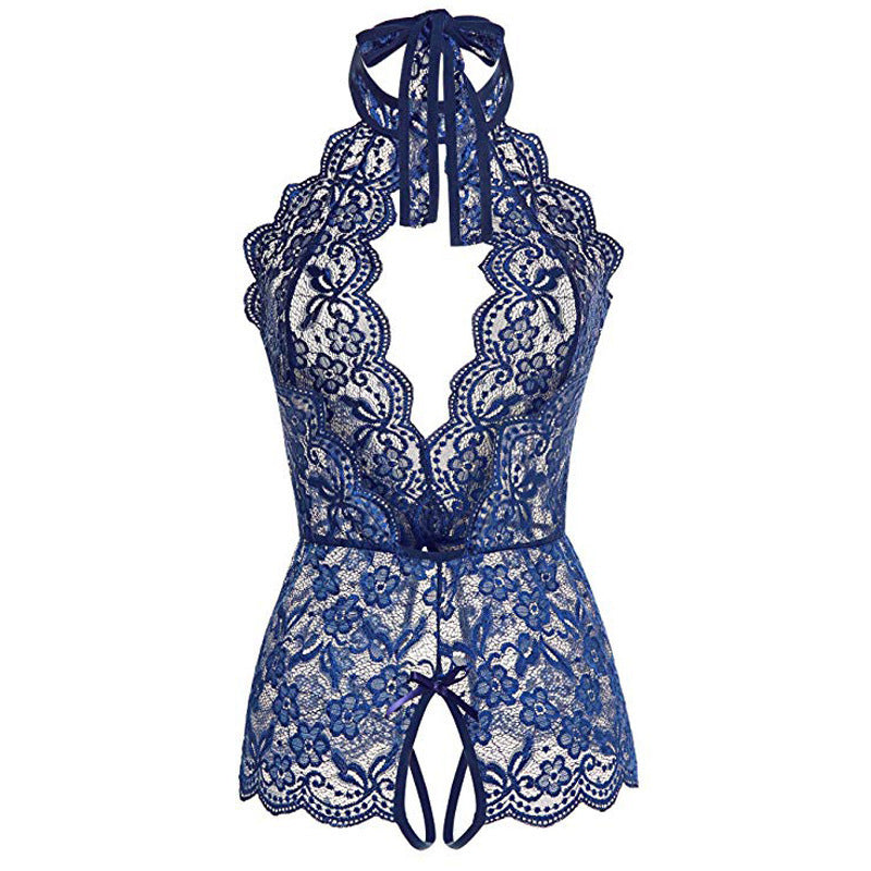 Lingerie Body à bretelles en dentelle Pyjama grande taille