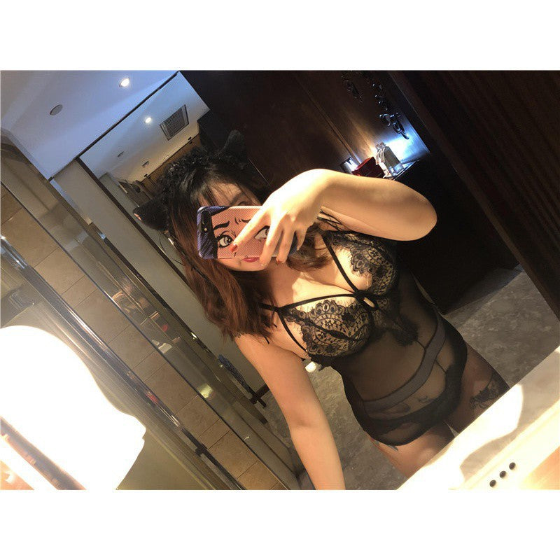 Sexy Underwear Crotch Plus Size Fat Garter Suit One-piece