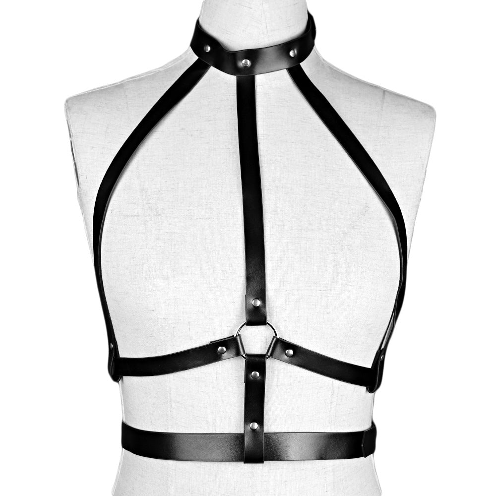 European And American Gothic Women's Leather Corset Straps
