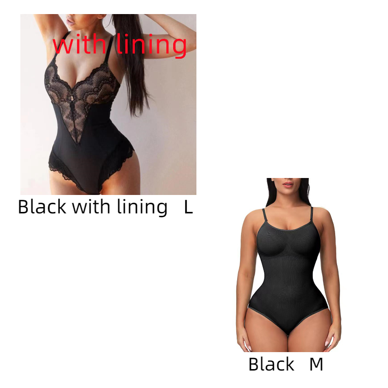 Body en dentelle avec coutures en dentelle, lingerie pour femme