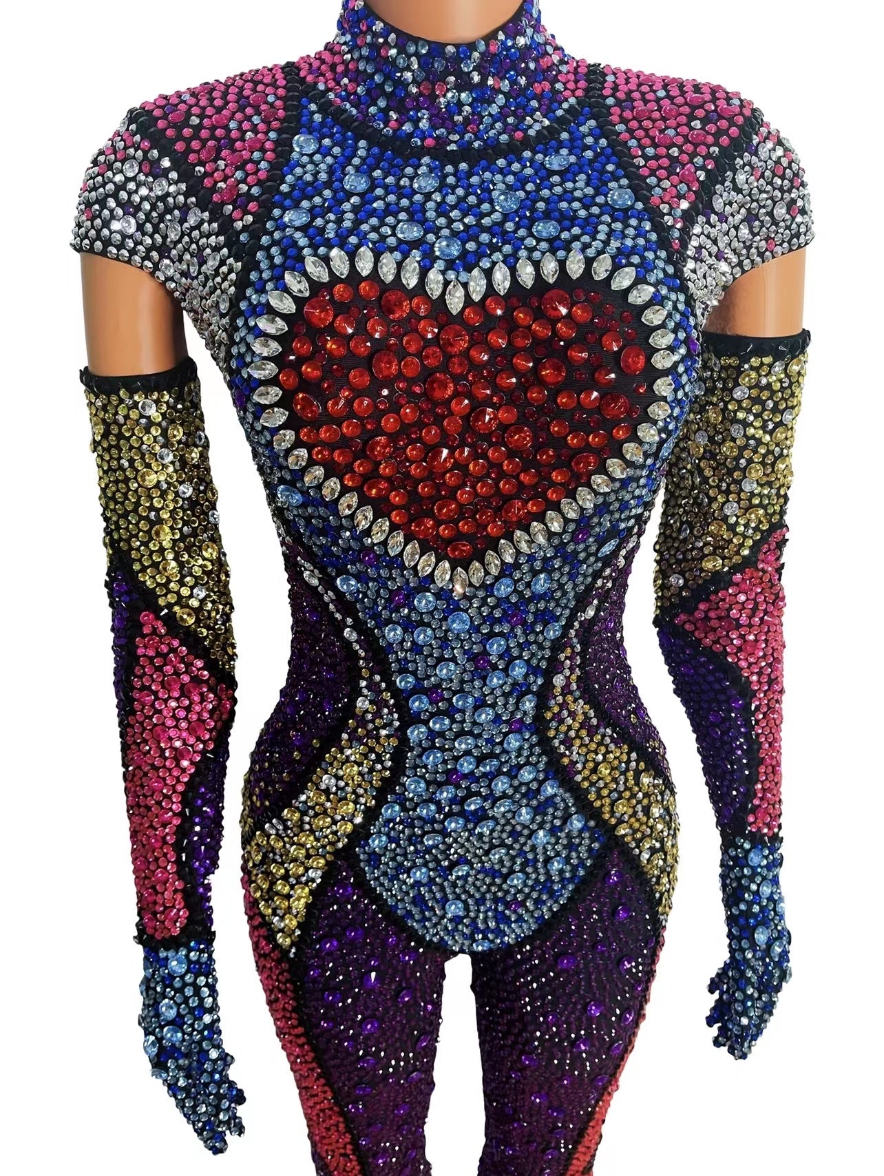Sexy Rhinestone Women's Flash Dress