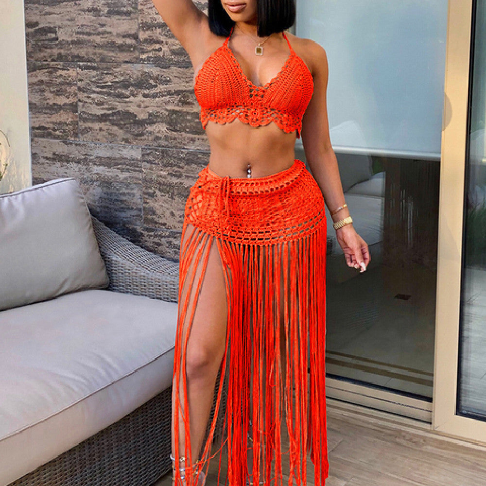 Cut-out Bandage Sexy Two-piece Set