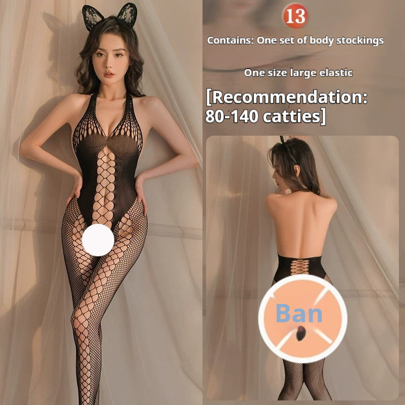 Lingerie Sexy Ouverte Passion Transparent Sense Body En Maille