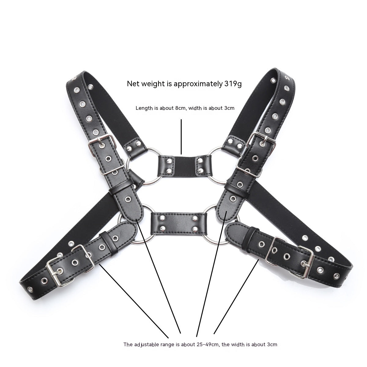 Leather Chest Strap Men's Tight