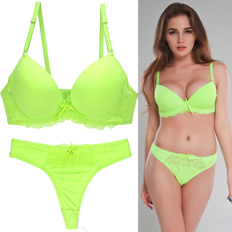 Conjunto de sujetador de encaje Conjunto de ropa interior de talla grande para mujer