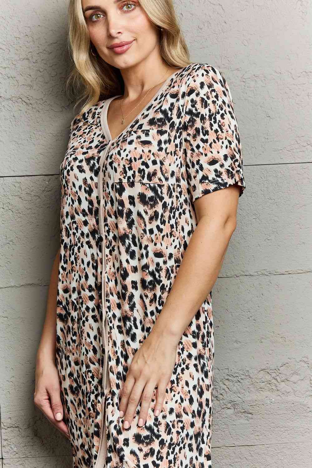 MOON NITE Quilted Quivers on Down Sleepwear Dress