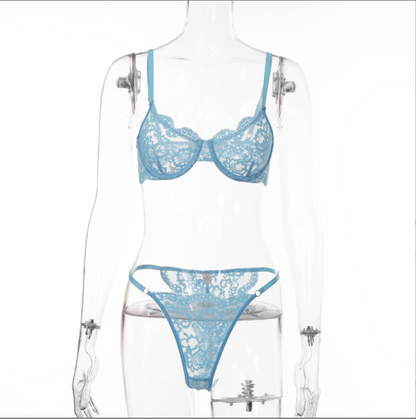 Costume de lingerie en dentelle à armatures pour dames, mode
