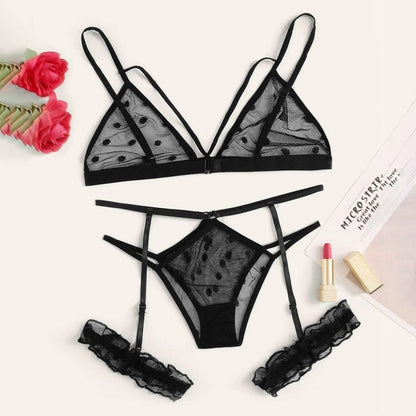 Lingerie Sexy Deux Pièces Petite Dentelle