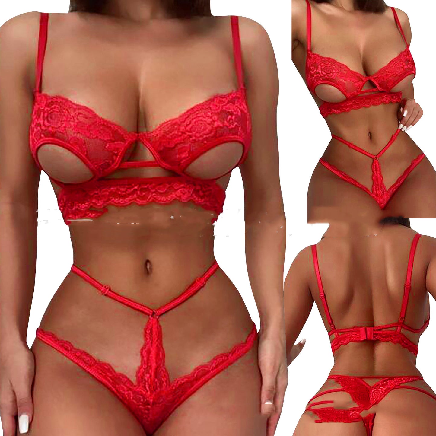 Pyjama Lingerie Sexy grande taille femme devant