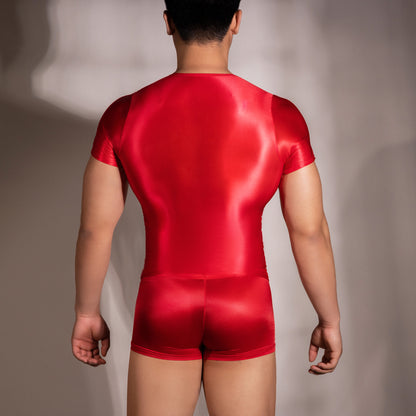 Men's Tight Super Elastic Vest Short Sleeve
