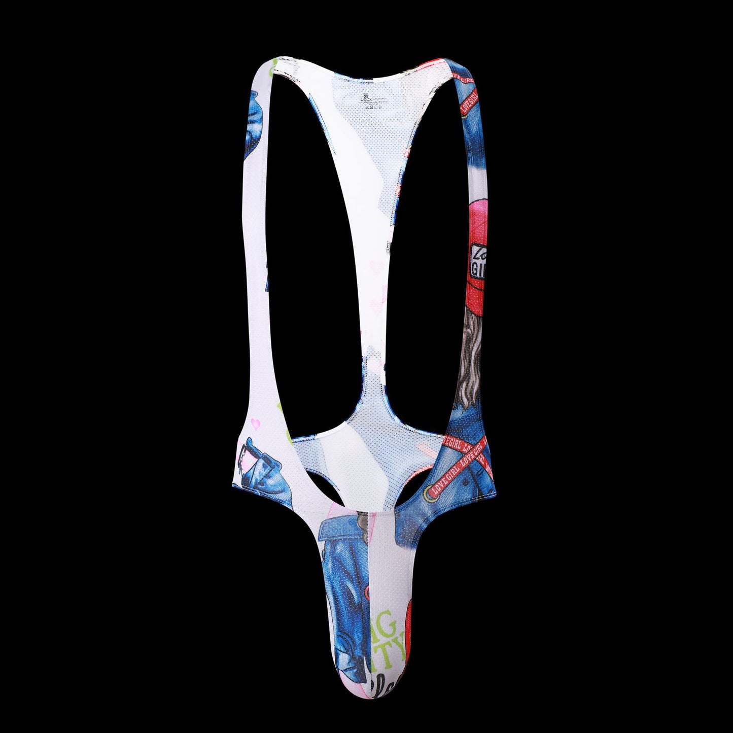 Fashion Men's Jjsox Print Thong  Jumpsuit