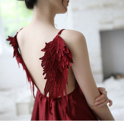 Lingerie Dames Ailes d'Ange Sling Chemise de Nuit