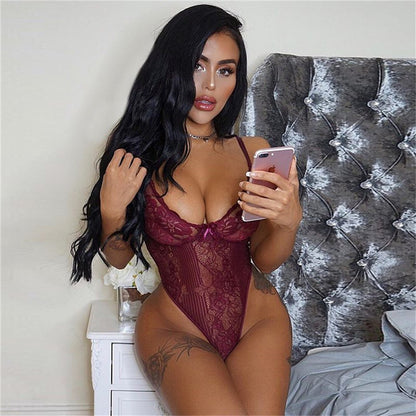 Lace Hollow Out Cutout Pattern Sexy Underwear