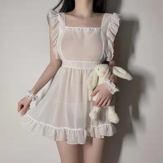 Lencería sexy Pijamas de gasa tentación de gran tamaño Mujer