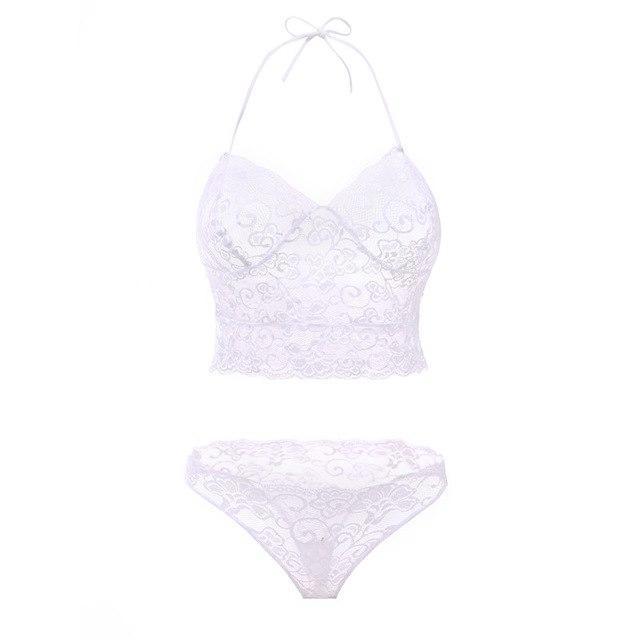 Nouveau Lingerie Sexy perspective pyjama ensemble fronde dentelle lingerie