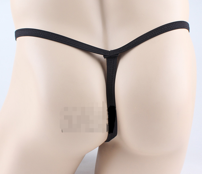 lingerie tentation Homme noir ouverture devant