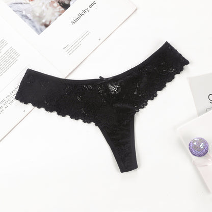 European And American Style Sexy Lace Underwear Hot And Sexy Low Waist Plus Size Traceless Lace