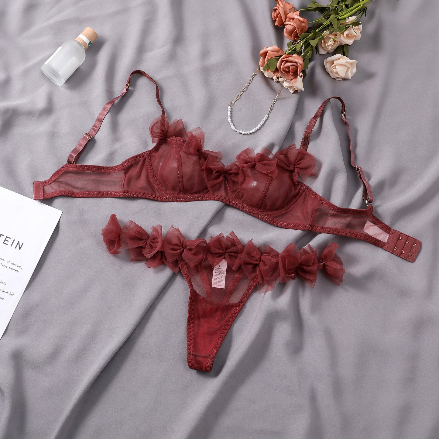 Sexy Lingerie Sexy Set Bow Tulle Sexy Bra Lingerie