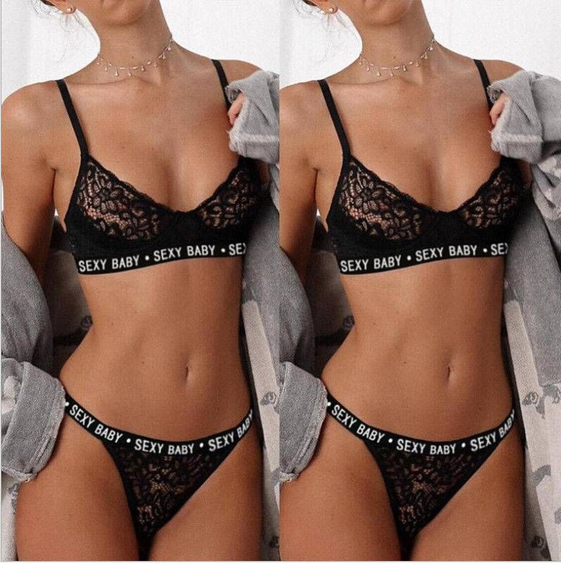 Lencería sexy de encaje con vendaje de encaje