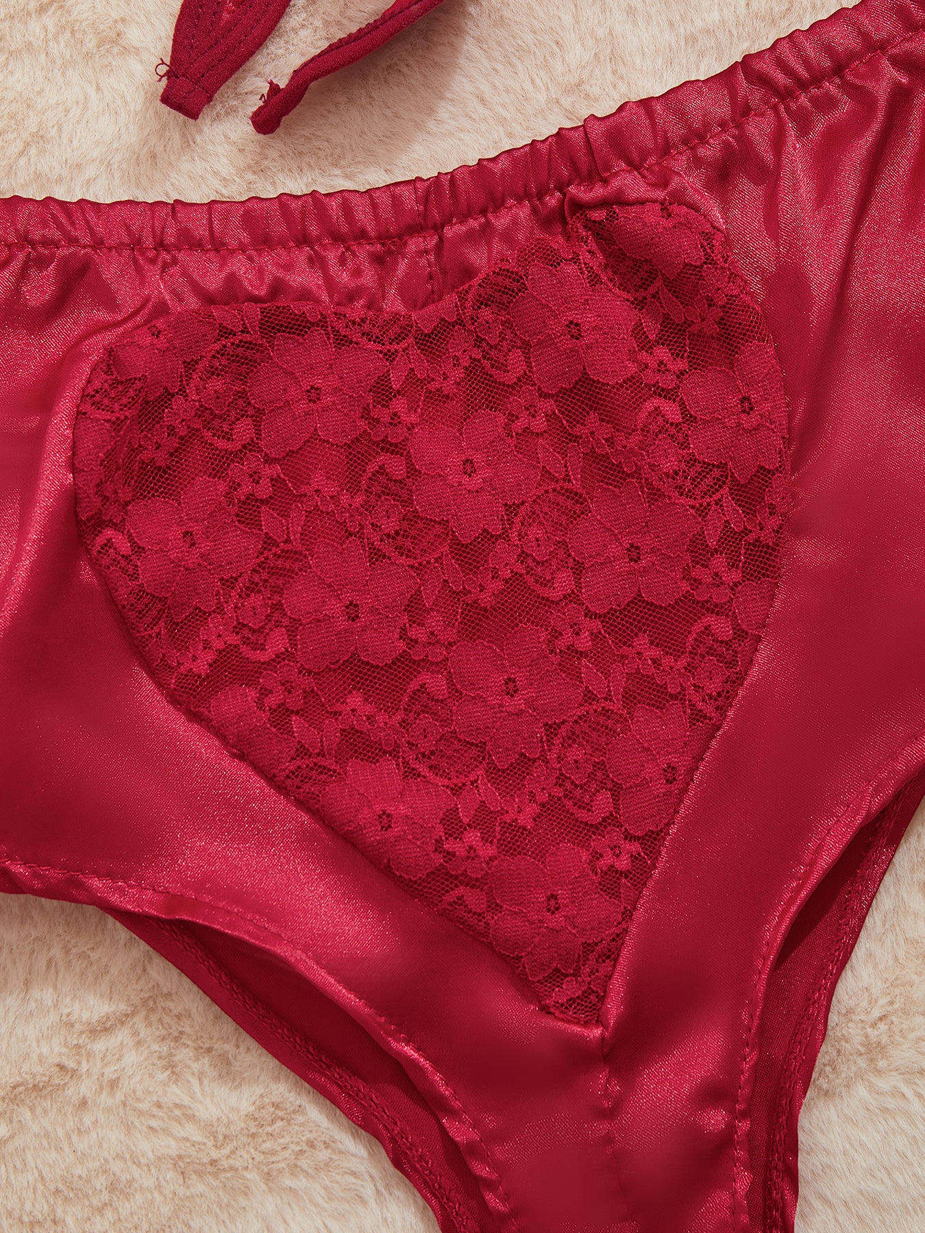 Sexy Pajamas Artificial Silk Bow Bandage Lace Sexy Lingerie Undefined