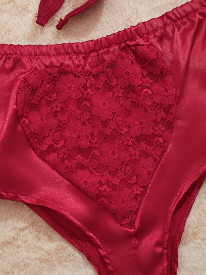 Sexy Pajamas Artificial Silk Bow Bandage Lace Sexy Lingerie Undefined