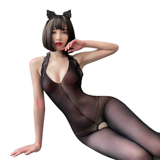 Back Lace Body Stockings  Stockings