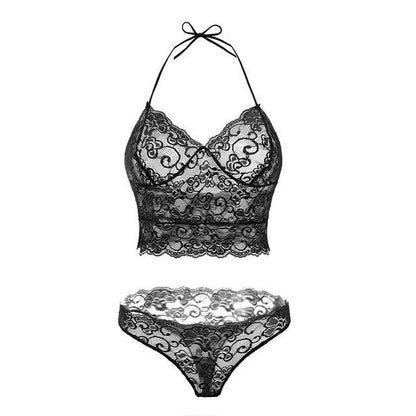 Nouveau Lingerie Sexy perspective pyjama ensemble fronde dentelle lingerie