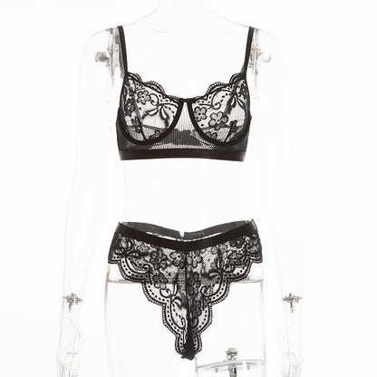 Traje femenino de lencería sexy con encaje de moda