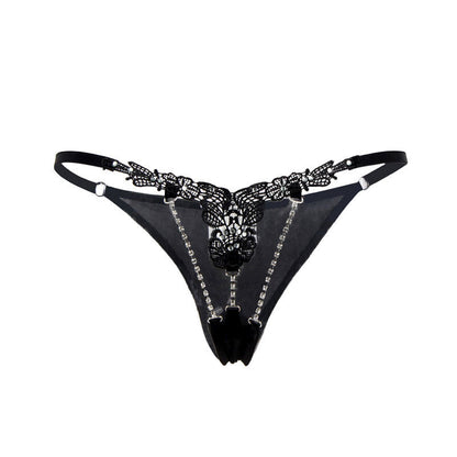 Sexy Lingerie Adult Supplies Dew Pp Rhinestone Encrusted Sexy Thong