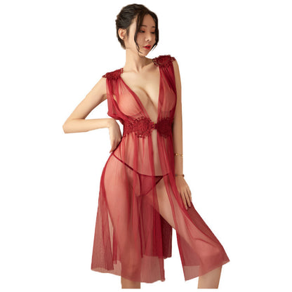 Lencería sexy transparente Pijama sexy Traje pasión