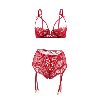 Costume de dentelle de lingerie sexy de grande taille européenne et américaine