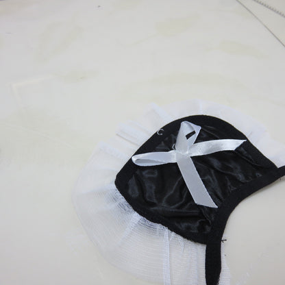 Lencería sexy Traje de uniforme de pasión de mucama libre para quitarse