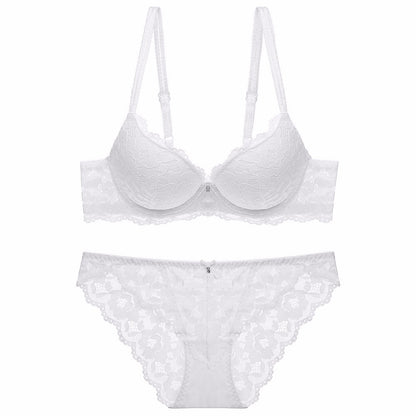 Ensemble de soutien-gorge réglable pour filles, sous-vêtements sexy en dentelle