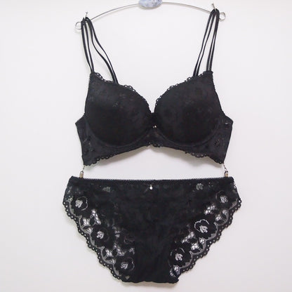 Ensemble de soutien-gorge réglable pour filles, sous-vêtements sexy en dentelle