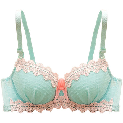 Soutien-gorge sexy à bordure en dentelle, soutien-gorge confortable, ensemble de sous-vêtements culotte réglable, nouveau style