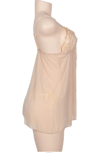 Camisón con tirantes sexy de lencería sexy de gran tamaño